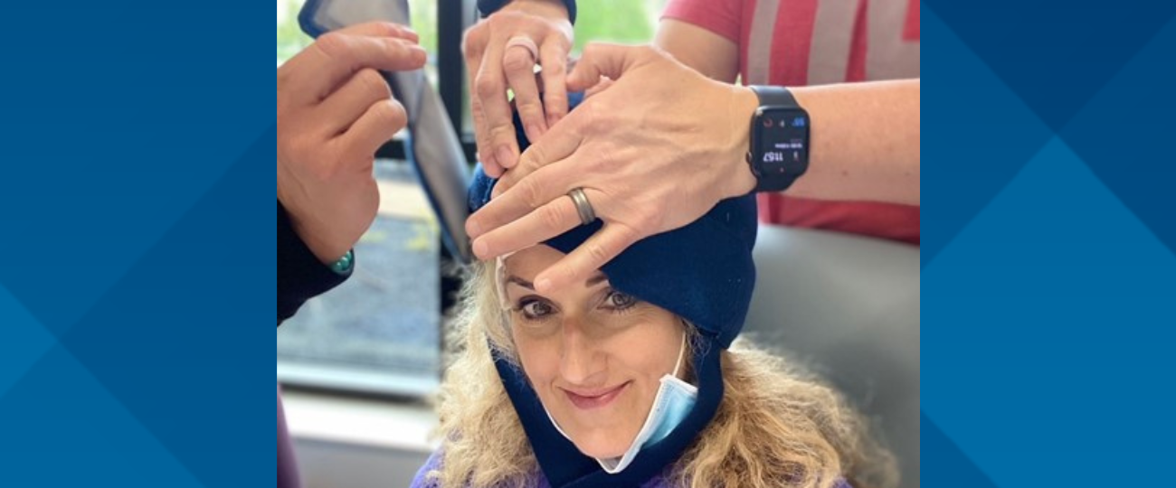 Scalp Cooling Therapy Patient